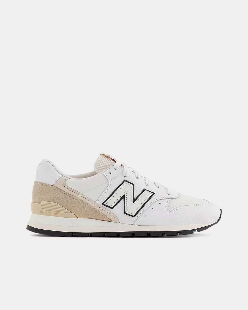 New Balance X Aime Leon Dore Made In Usa 996 White   Sandstone Low Top 