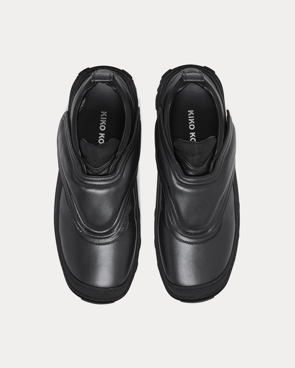 Kiko Kostadinov Tonkin Strap Charcoal / Jet Black Slip On Sneakers