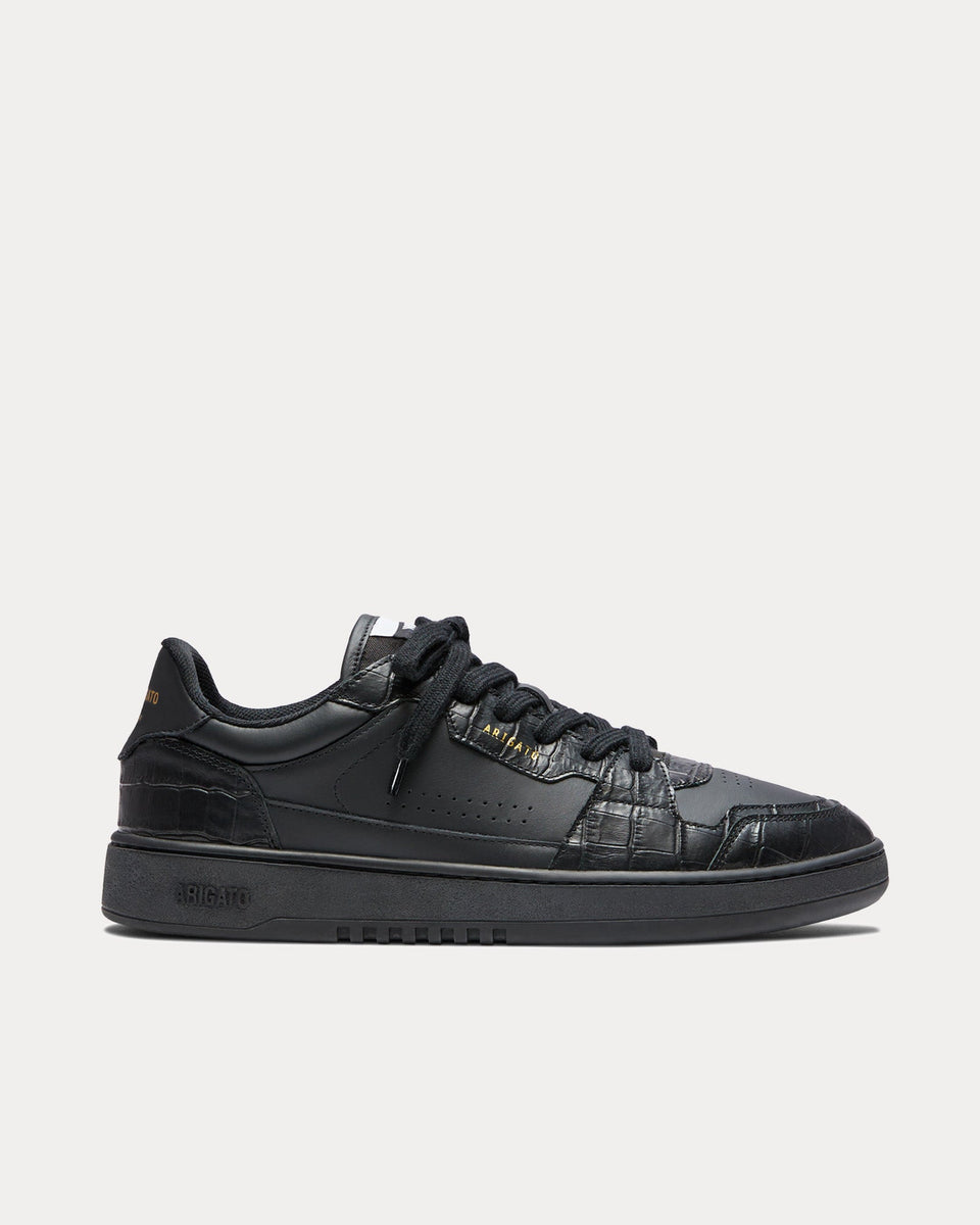 Axel Arigato Dice Lo Croc Black Black Low Top Sneakers Sneak