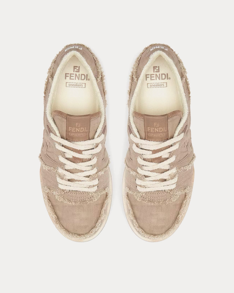 Fendi Match Leather White / Beige High Top Sneakers - Sneak in Peace