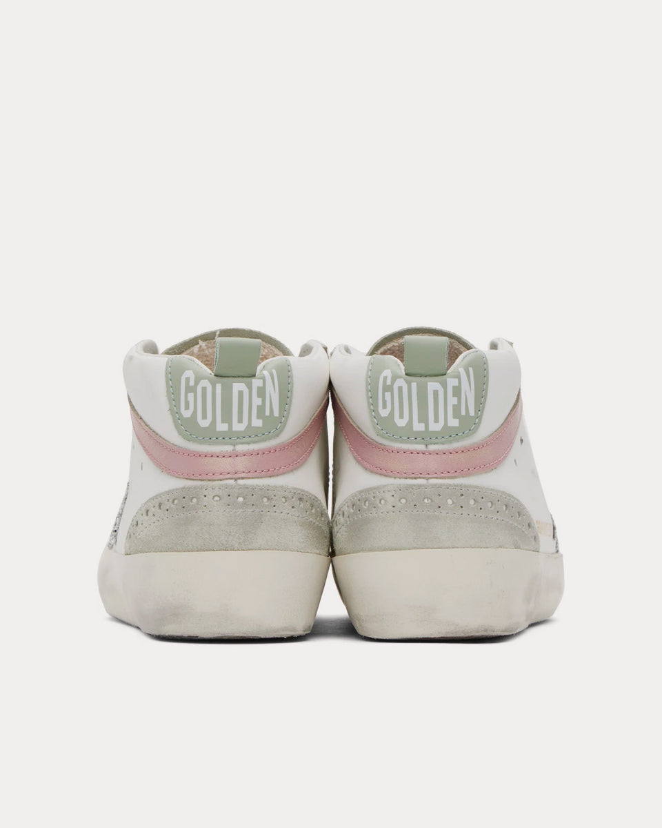 Golden Goose Mid Star White / Silver / Ice / Pink Mid Top