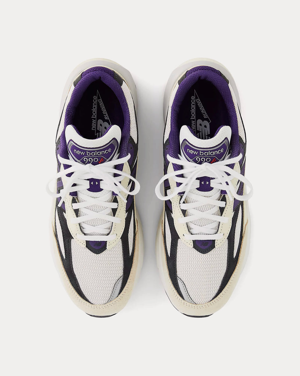 new balance 990v6 white with black plum and phantom