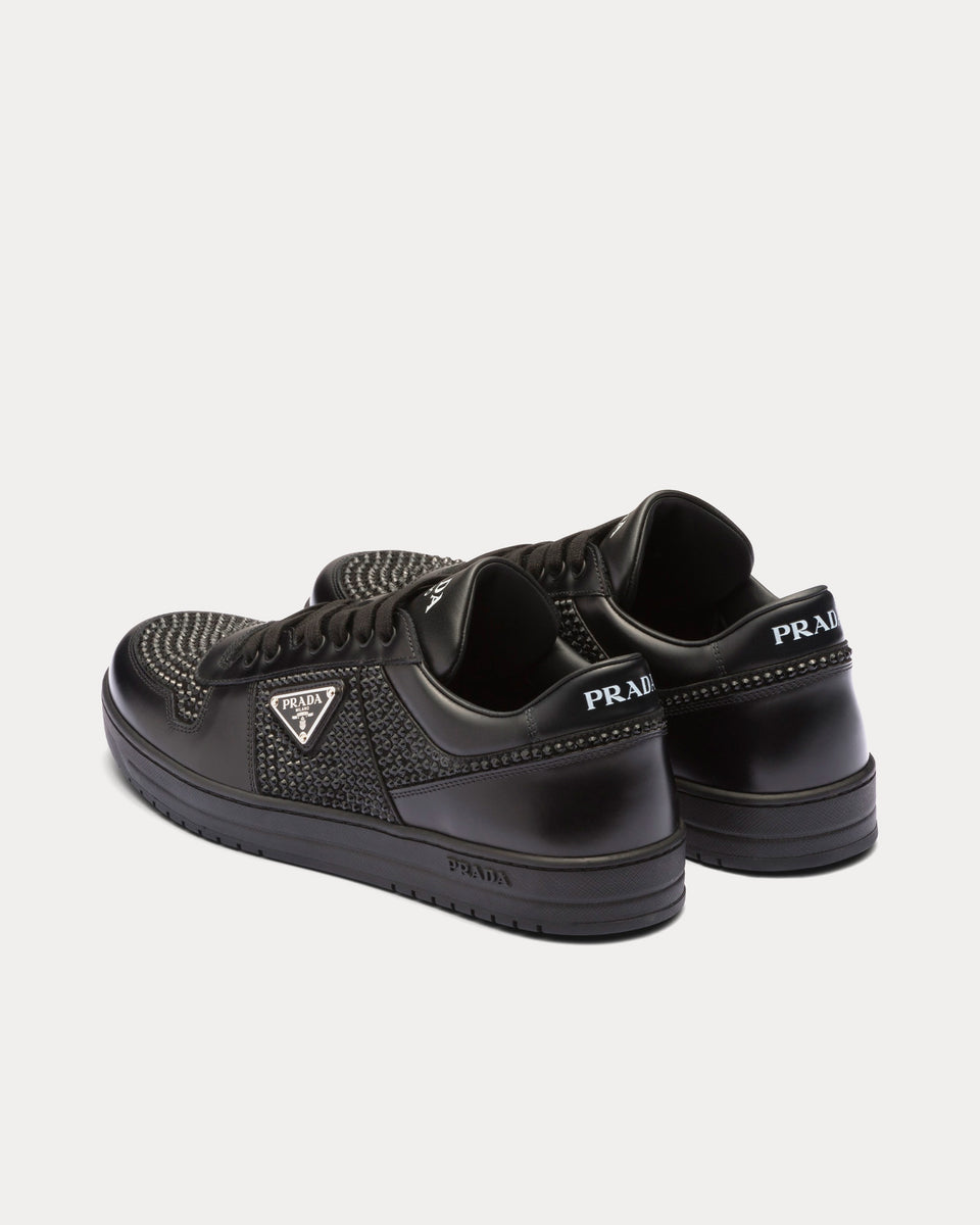 Prada black leather online shoes