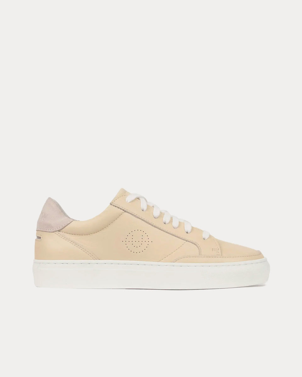 Women's beige 2024 leather sneakers