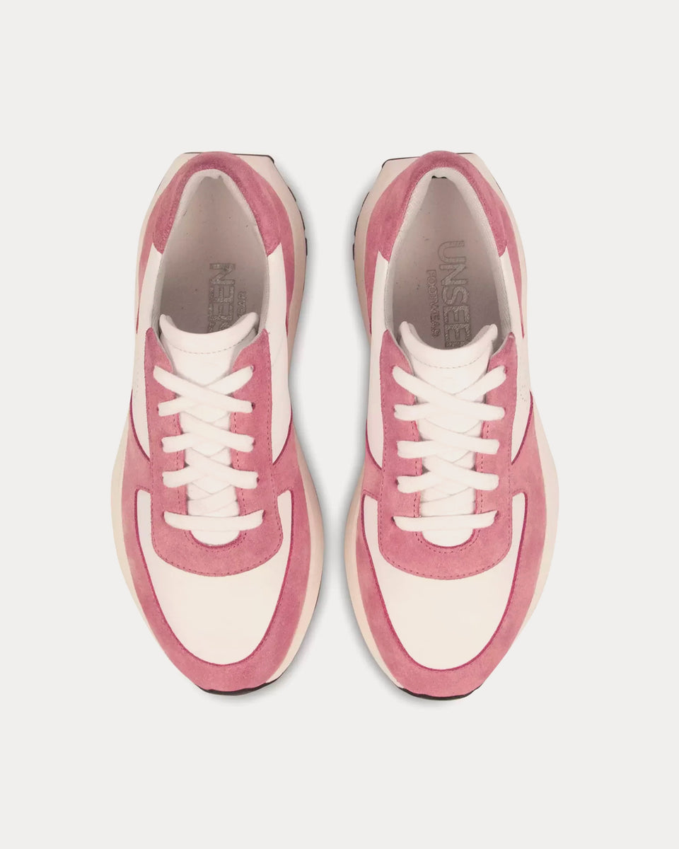 Unseen Footwear Trinity Leather & Suede Pink / White Low Top