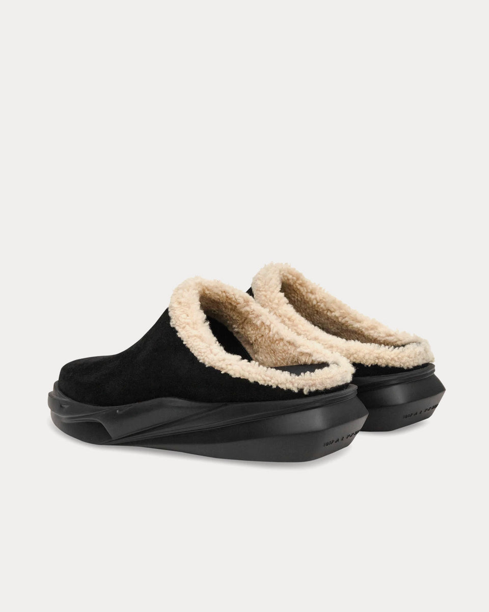 1017 ALYX 9SM Shearling Mono Mule Black Slip Ons