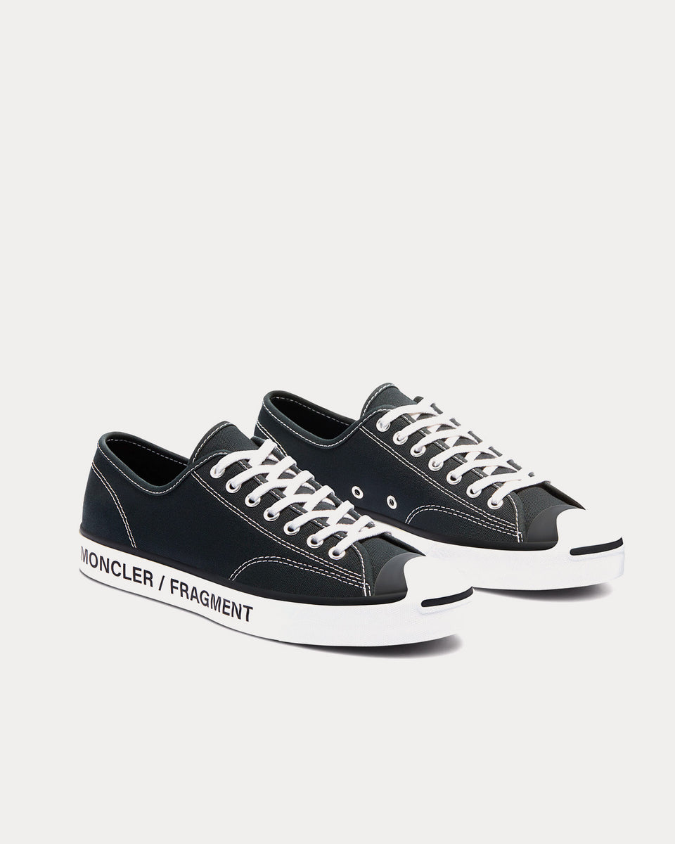 Converse x 7 Moncler FRGMT Jack Purcell Black / Black / White Low Top  Sneakers