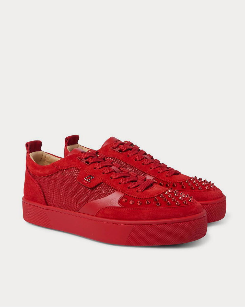 Christian Louboutin  Happyrui Suede, Textured-Leather and Mesh