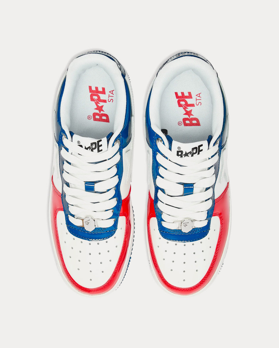 Beeldhouwwerk Gedrag diefstal A Bathing APE BAPE Sta M1 White / Red / Blue Low Top Sneakers - Sneak in  Peace