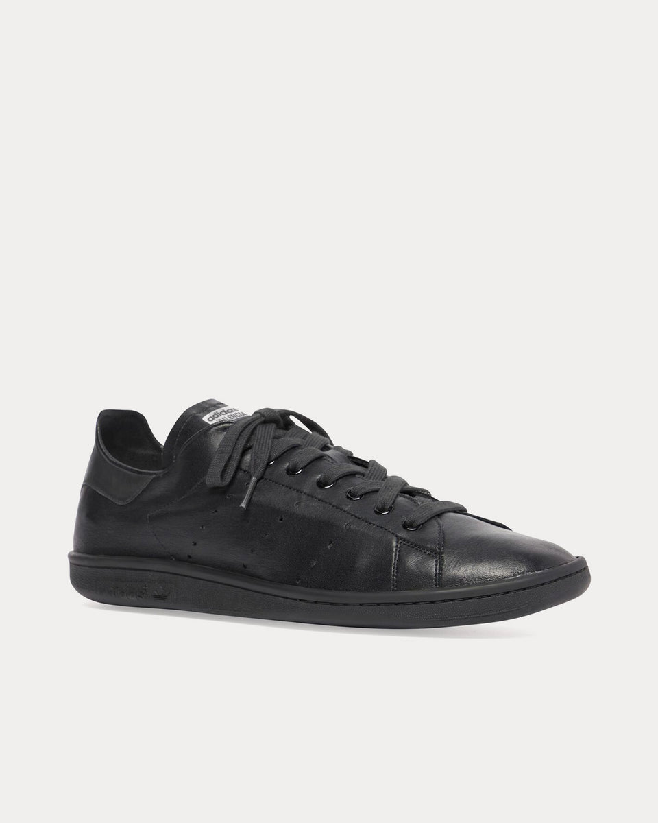 X Adidas Stan Smith Leather Sneakers in Black - Balenciaga