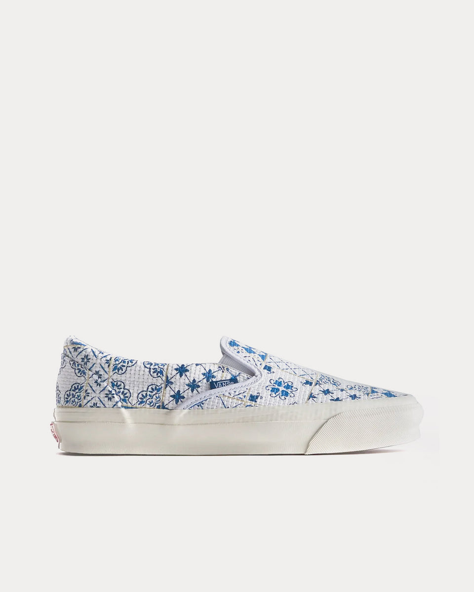 Vans x Kith Azulejo Tile OG White Slip On Sneakers - Sneak in Peace