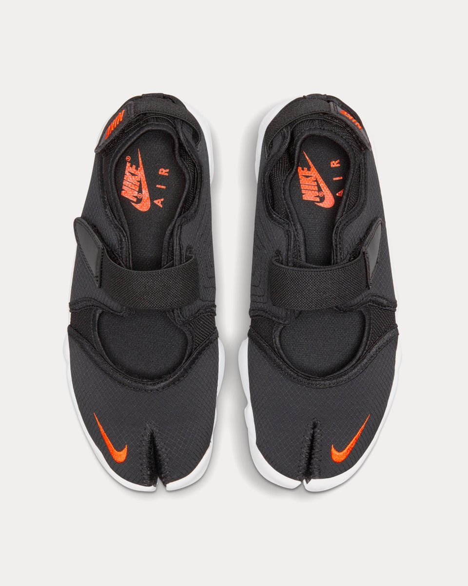 Nike Air Rift Black / Rush Orange Slip On Sneakers