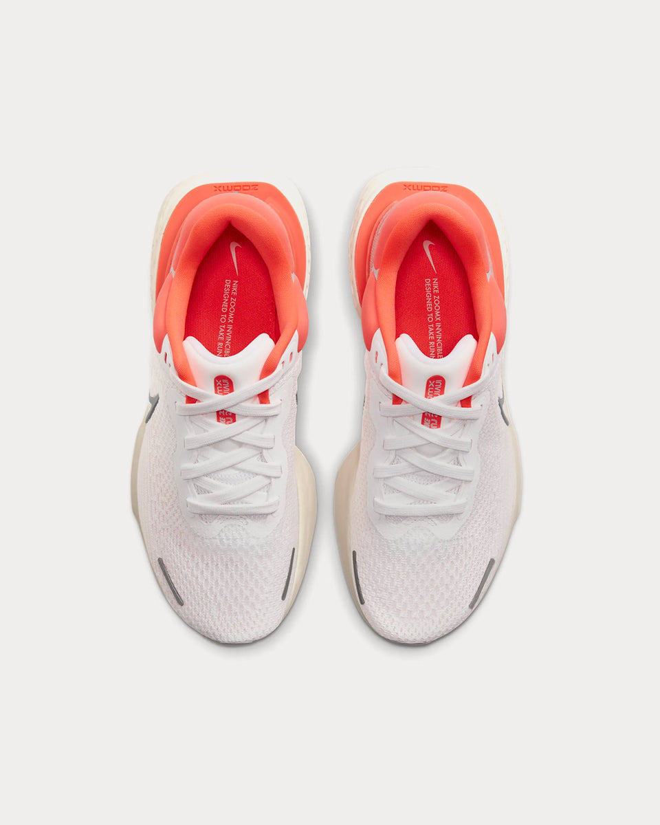 Nike ZoomX Invincible Run Flyknit White/Bright Mango/Grey Running