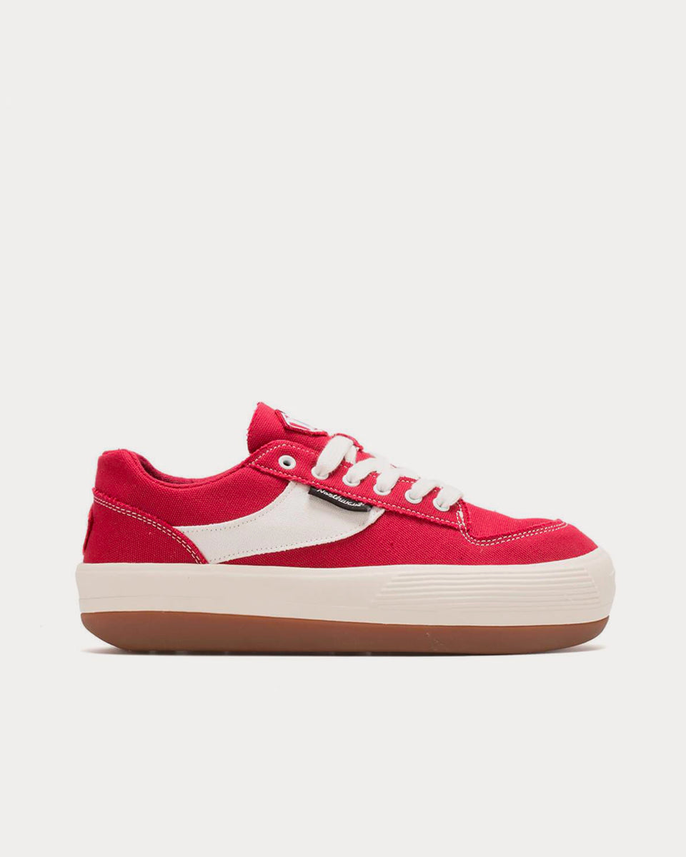 Northwave Espresso Canvas Red Low Top Sneakers - Sneak in