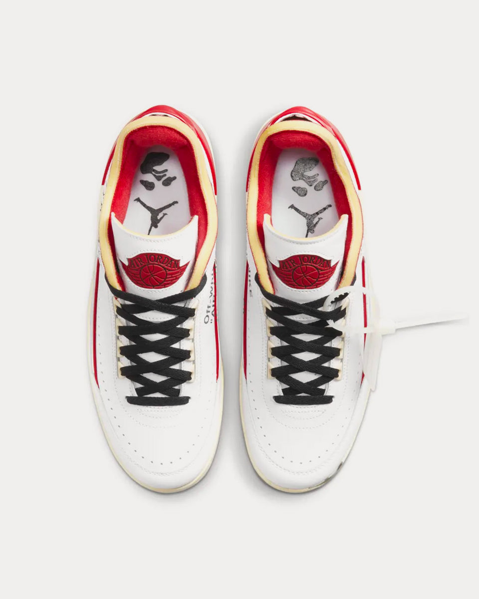 Nike x Off-White Air Jordan 2 Low White and Varsity Red Low Top