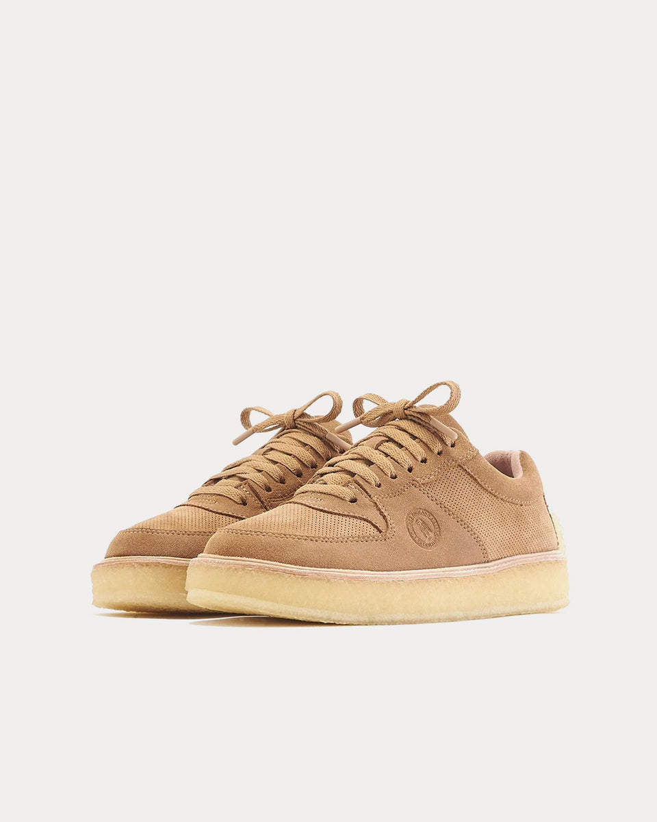 Clarks x Kith Sandford Suede Tan Low Top Sneakers