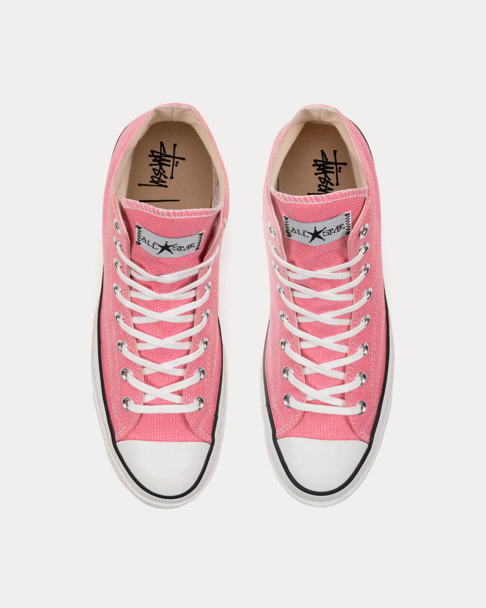 Converse x Stüssy Chuck 70 Hi Pink High Top Sneakers