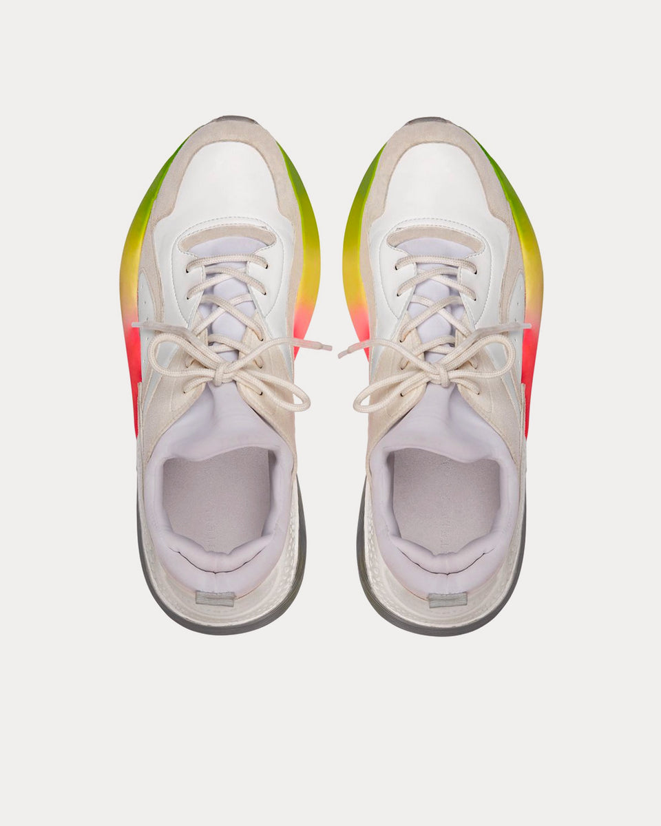 Stella McCartney Eclypse White & Rainbow Low Top Sneakers - Sneak