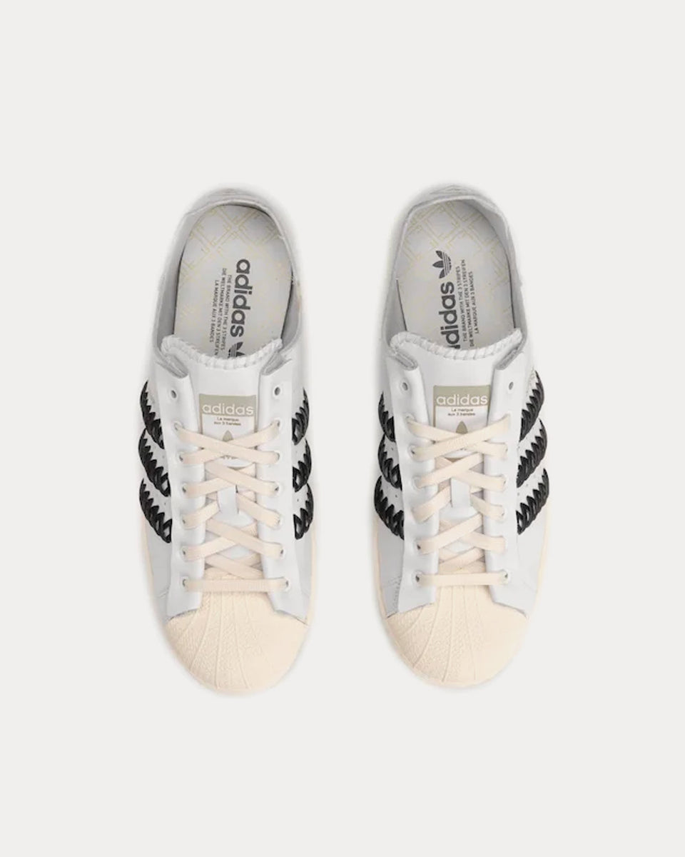 Adidas x Foot Low in Sneakers Black / - Superstar Sneak Top White Peace Industry