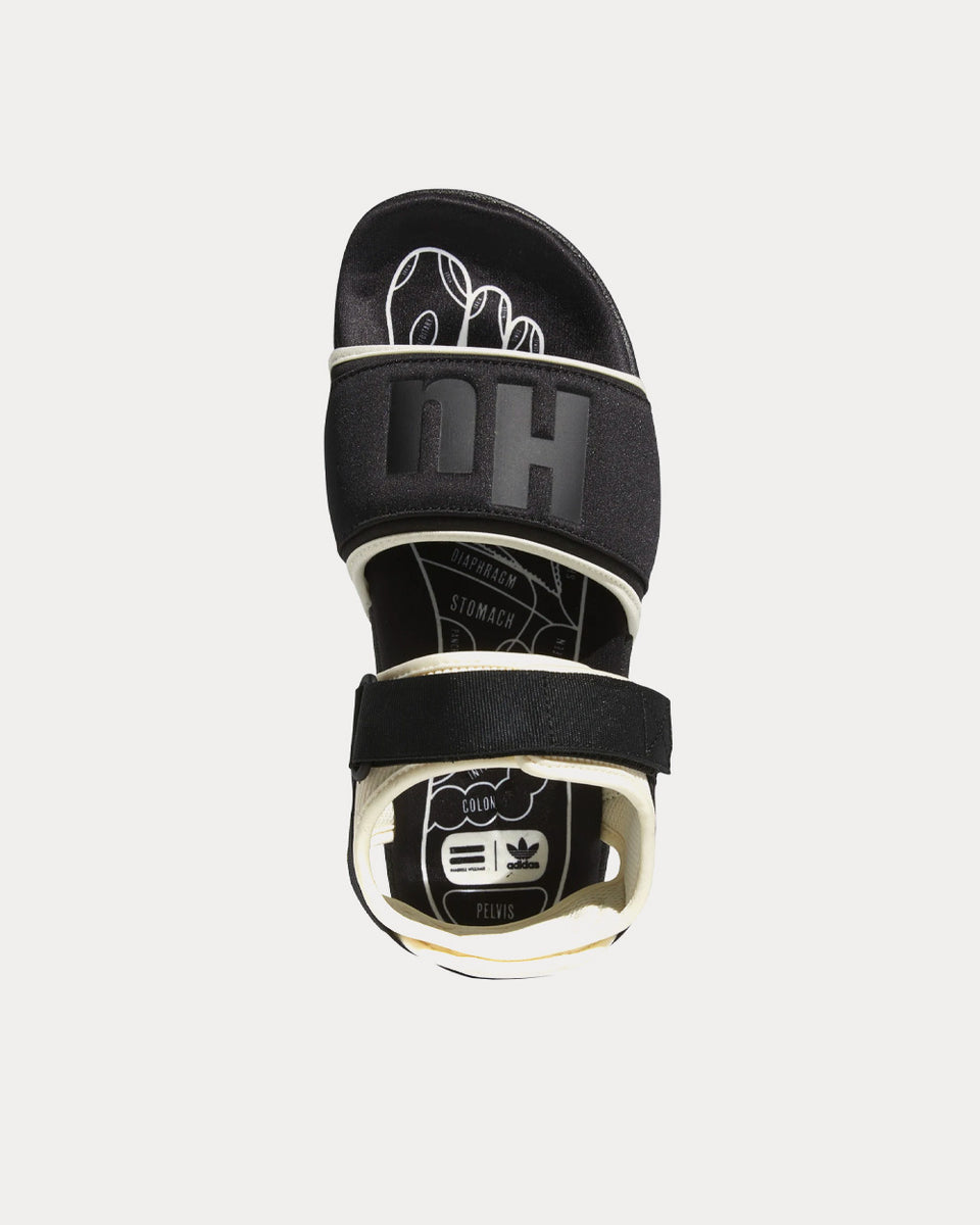 Adidas x Pharrell Williams Adilette 2.0 Sandals Slides Black White