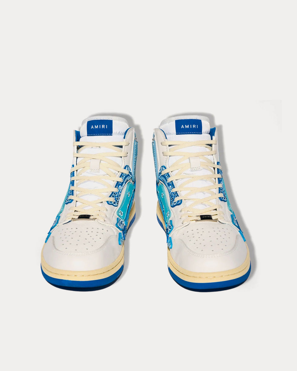 AMIRI Skel Top Low Powder Blue / White Low Top Sneakers - Sneak in Peace