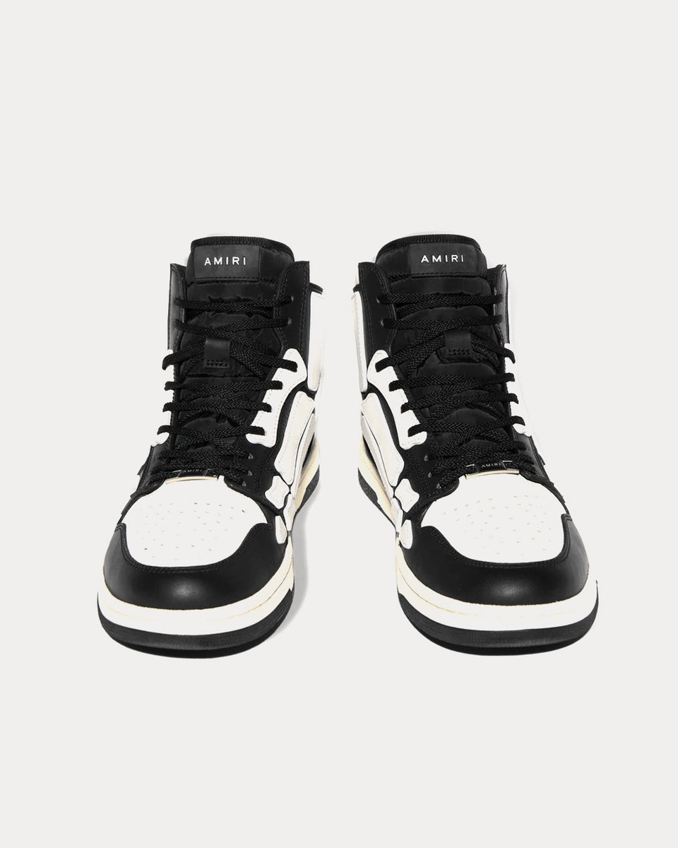 AMIRI Skel-Top Hi Black / White High Top Sneakers