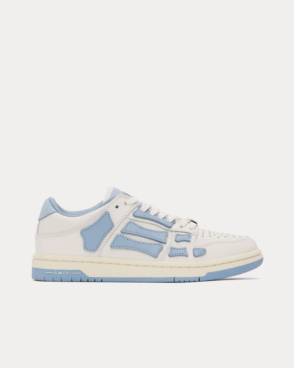 AMIRI Skel Top Low Powder Blue / White Low Top Sneakers - Sneak in Peace