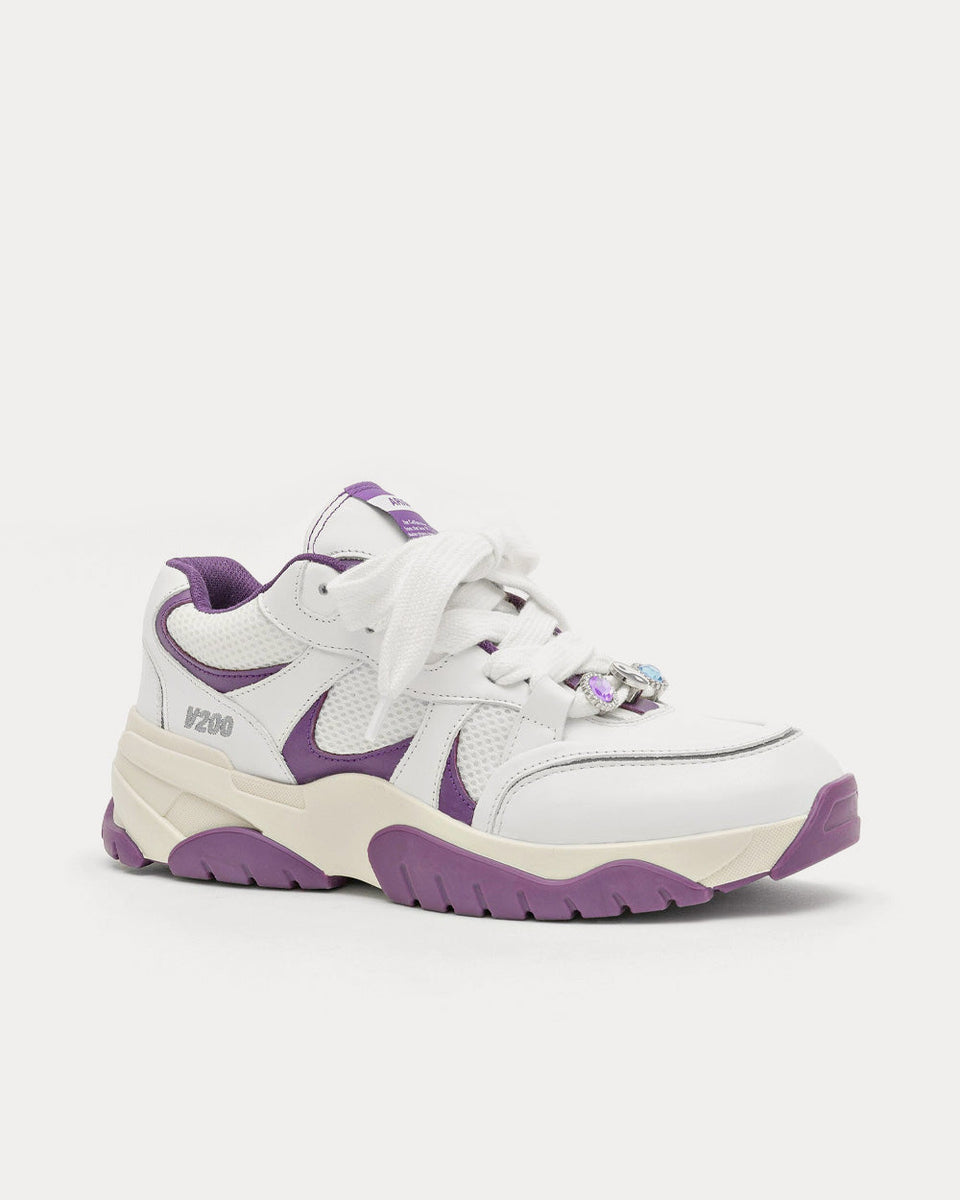 Axel Arigato Catfish Lo White Purple Low Top Sneakers