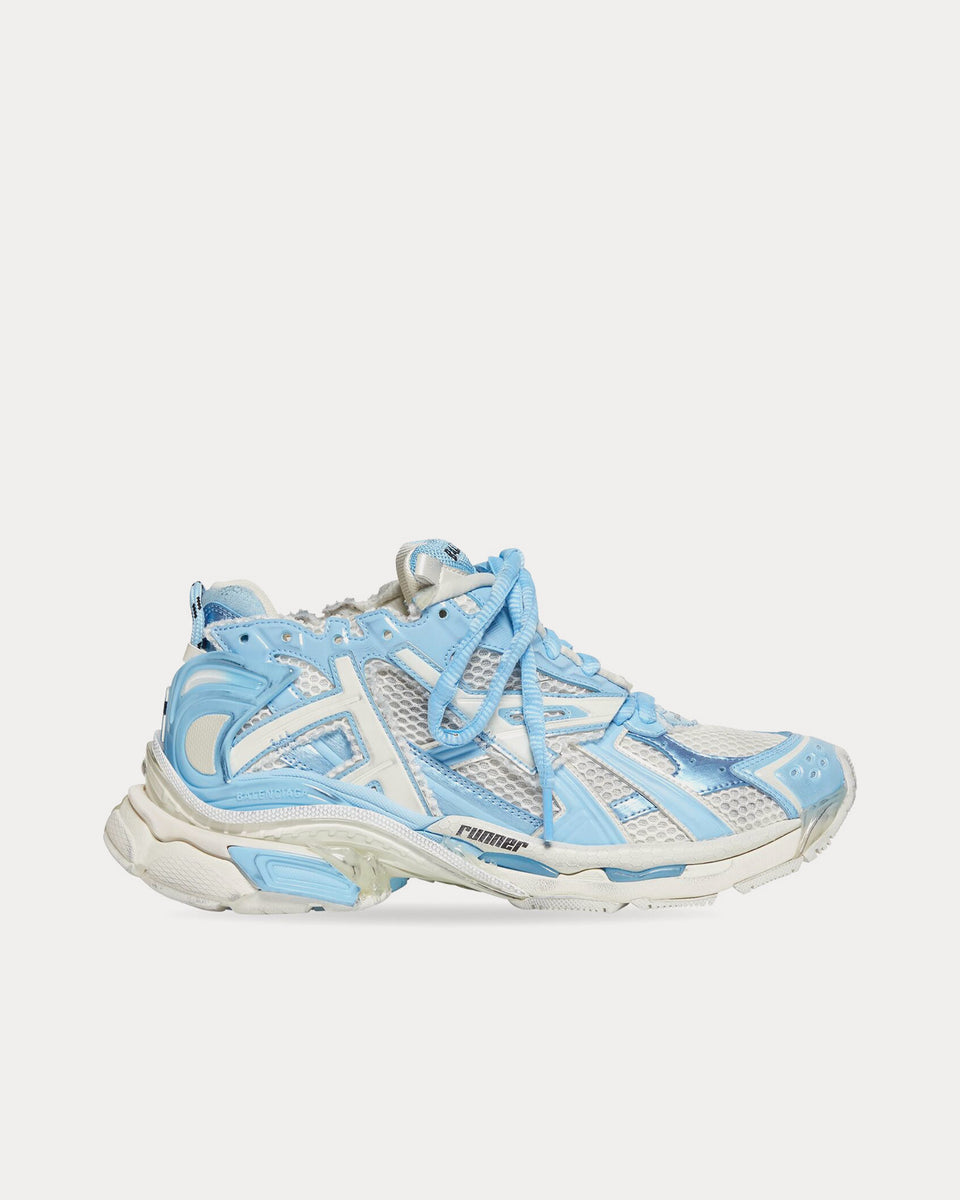 Blue and 2025 white balenciaga runners