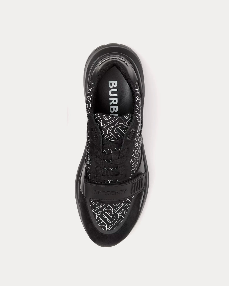 Ekd and monogram print cotton sneakers by Burberry