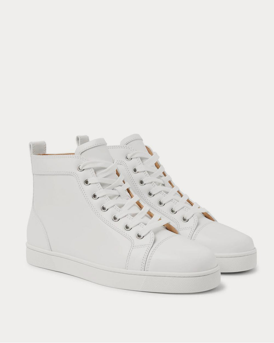 Christian Louboutin, Louis Strass white leather sneaker