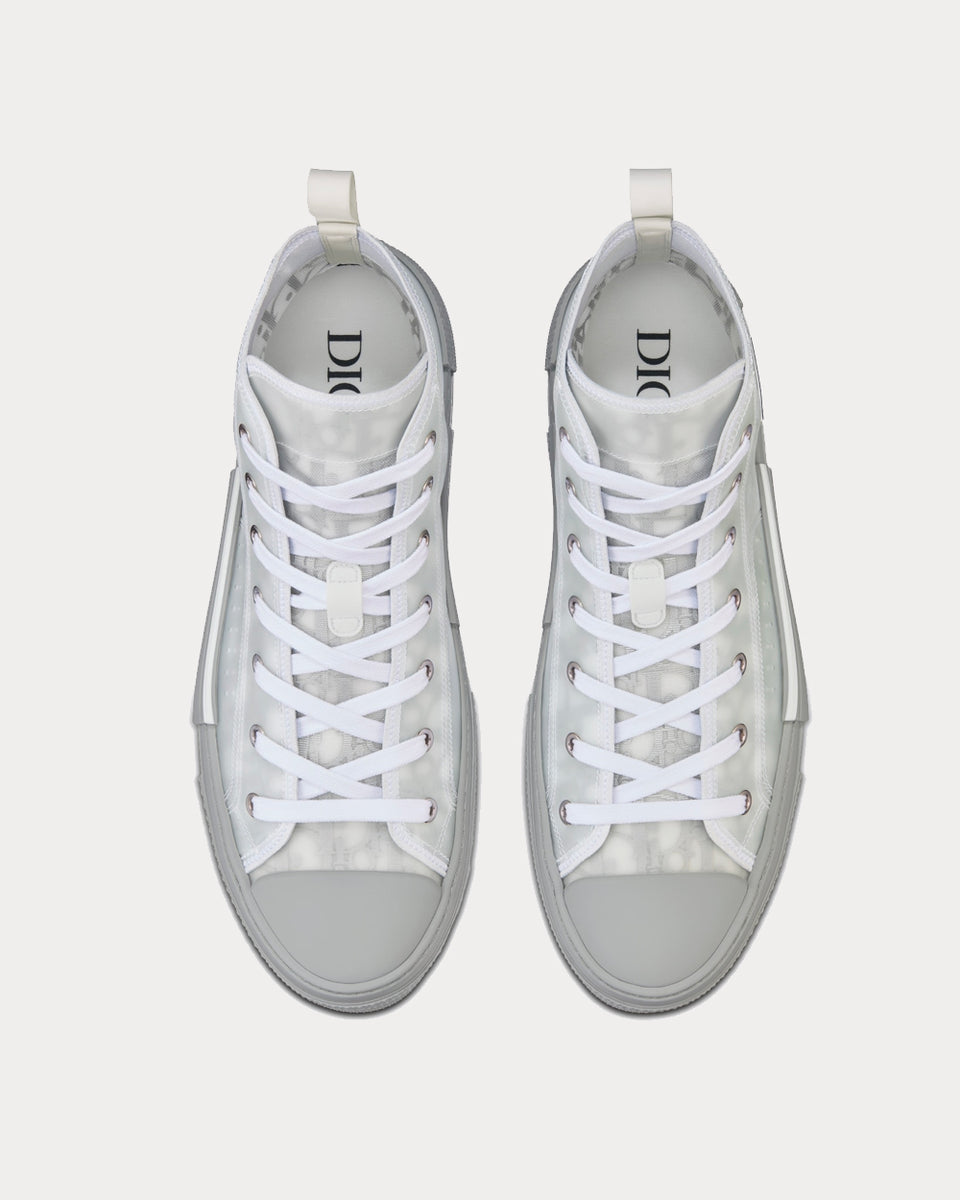 Dior B23 White Canvas with AsteroDior Signature High Top Sneakers - Sneak  in Peace