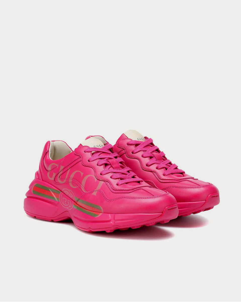 Gucci Rhyton leather Box Pink Low Top Sneakers - Sneak in Peace