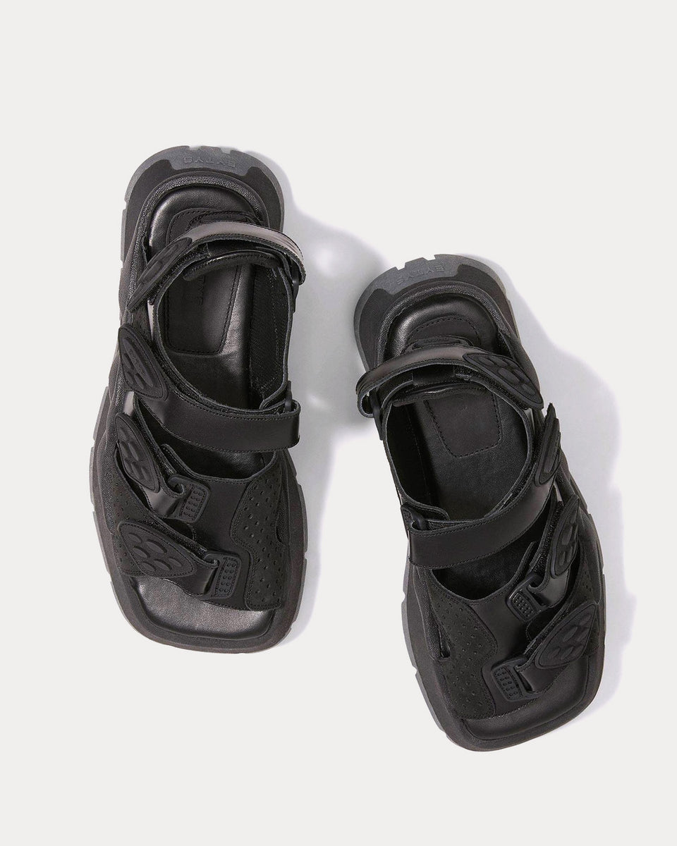 Balenciaga hot sale black sandals