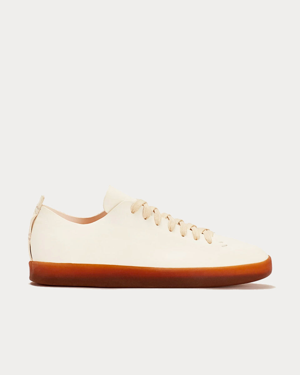 Feit Hand Sewn Low Latex White Low Top Sneakers - Sneak in Peace