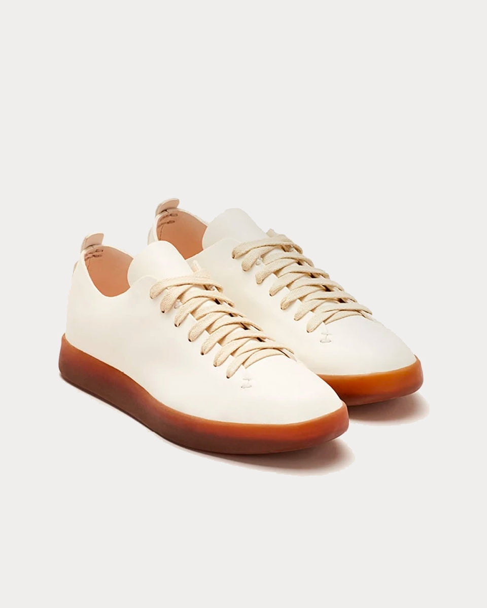 Feit Hand Sewn Low Latex White Low Top Sneakers - Sneak in Peace