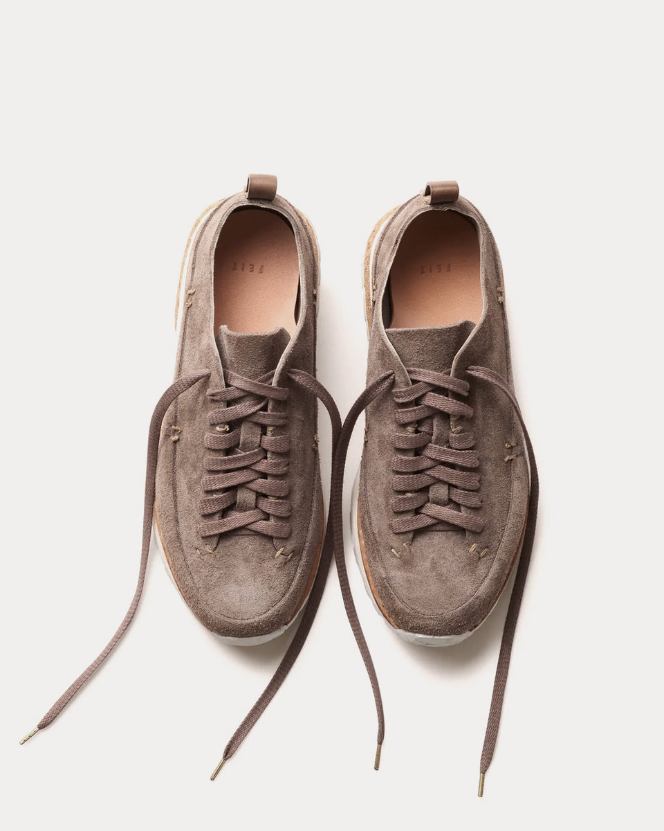 Feit Lugged Runner Grey Low Top Sneakers