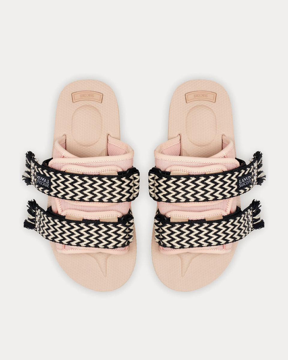 Lanvin x Suicoke Pale Pink Nubuck Sandals Sneak in Peace