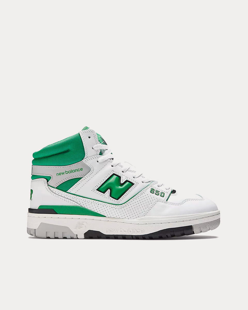 650 R Leather High Top Sneakers in White - New Balance