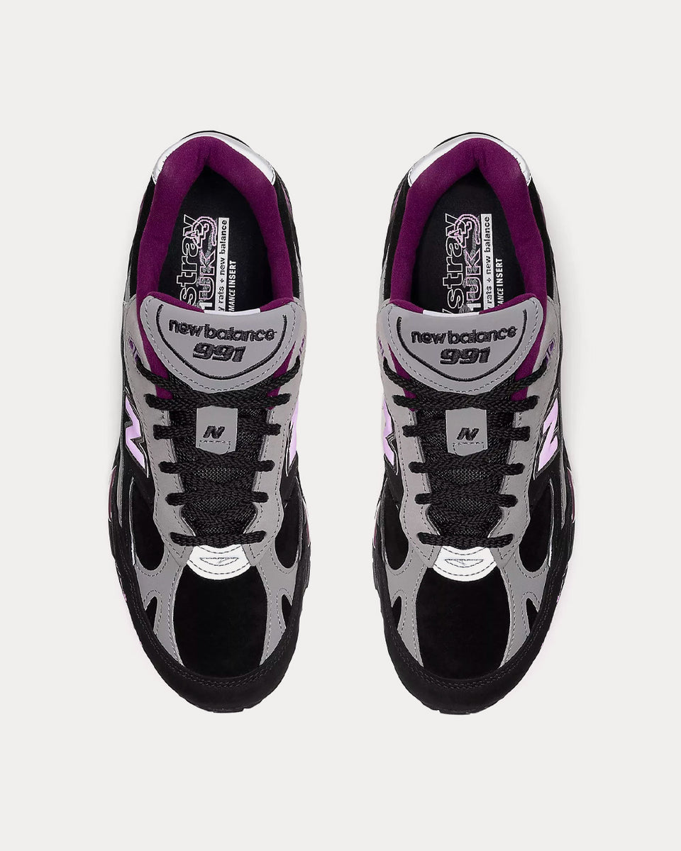 New Balance x Stray Rats Made in UK 991 Black / Grey / Purple Low