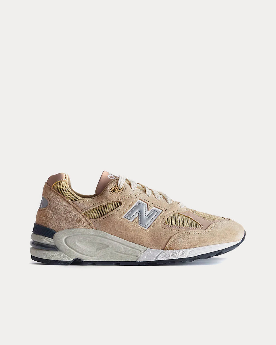 New Balance x Kith 990V2 Tan Low Top Sneakers