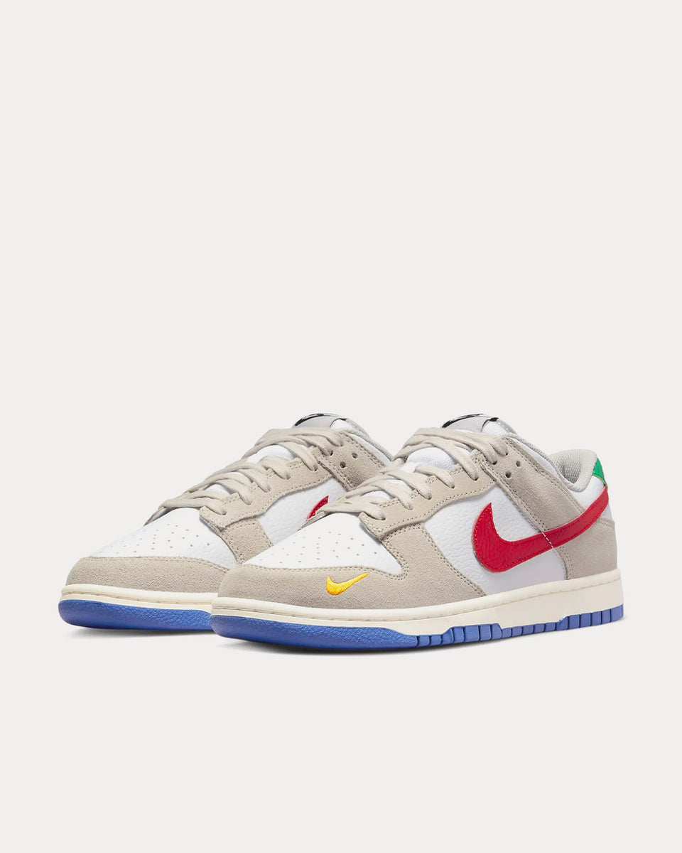 Nike Dunk Low Light Iron Ore / White / Game Royal / University Red Low Top  Sneakers - Sneak in Peace