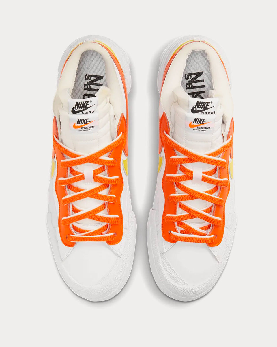 Nike x sacai Blazer Low White / Magma Orange Low Top Sneakers - Sneak in  Peace