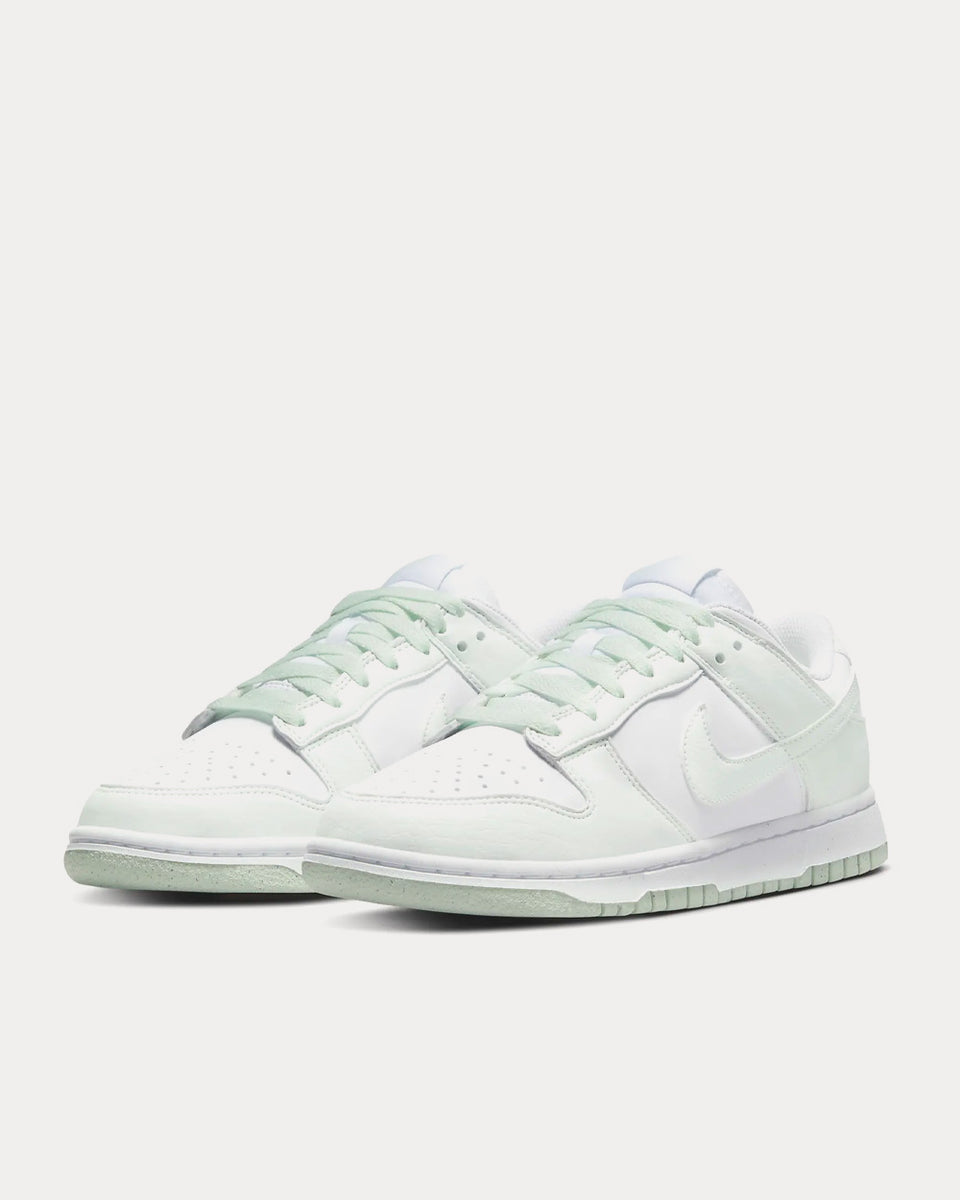 Nike Dunk Low Next Nature White / Barely Green Low Top Sneakers ...