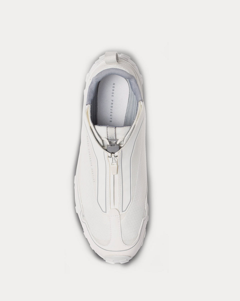 Norse Projects ARKTISK Zip Up Runner White Running Shoes