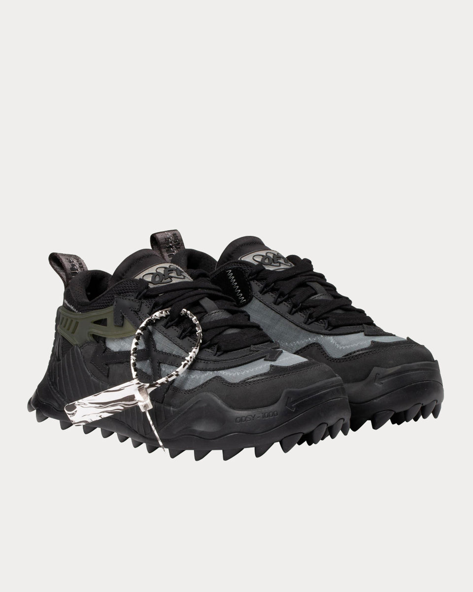 Off-White ODSY-1000 Black / Grey Low Top Sneakers - Sneak in