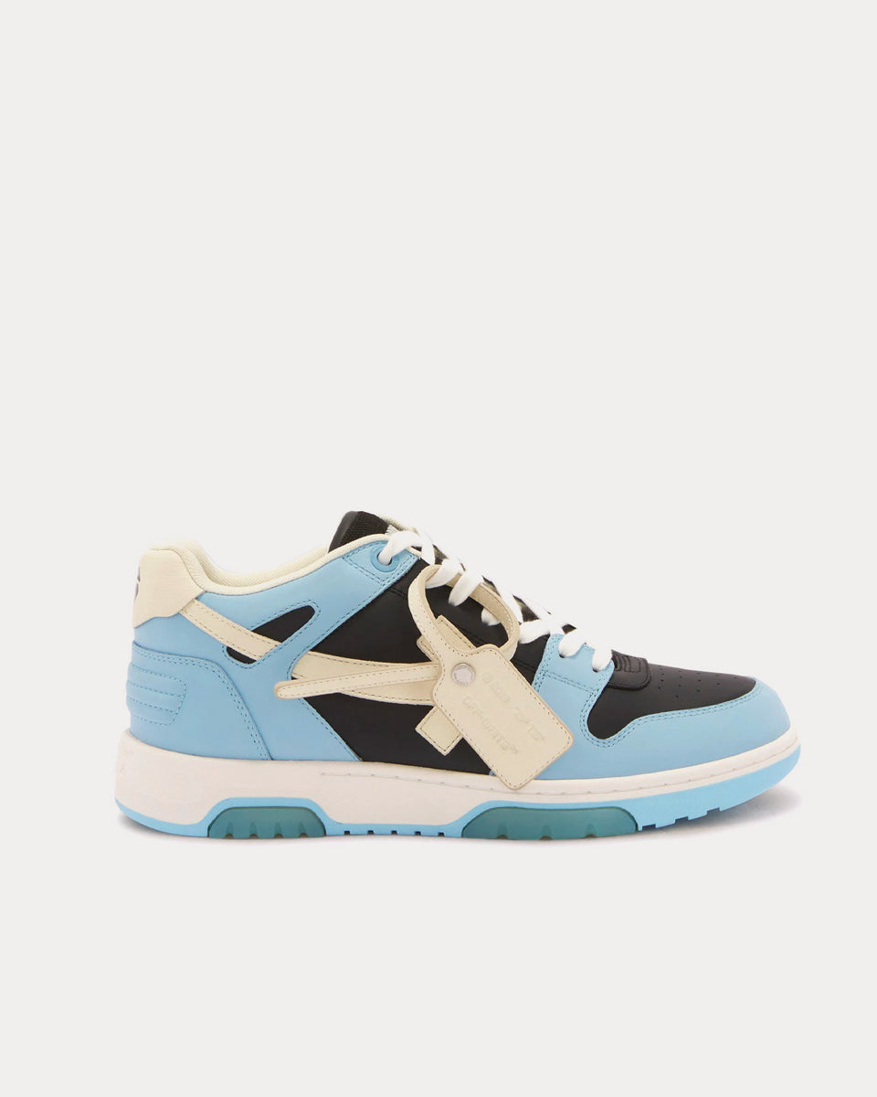 Louis Vuitton - White/Sky Blue 'UNC' Leather Trainer Sneakers