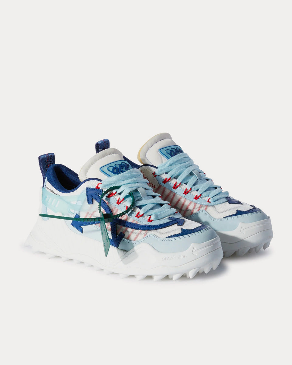 Off-White Odsy 1000 Light Blue / White / Navy Low Top Sneakers