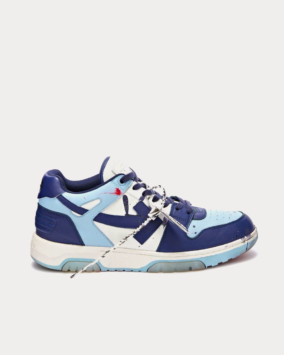 Out Of Office “ooo” White / Blue Low Top Sneakers