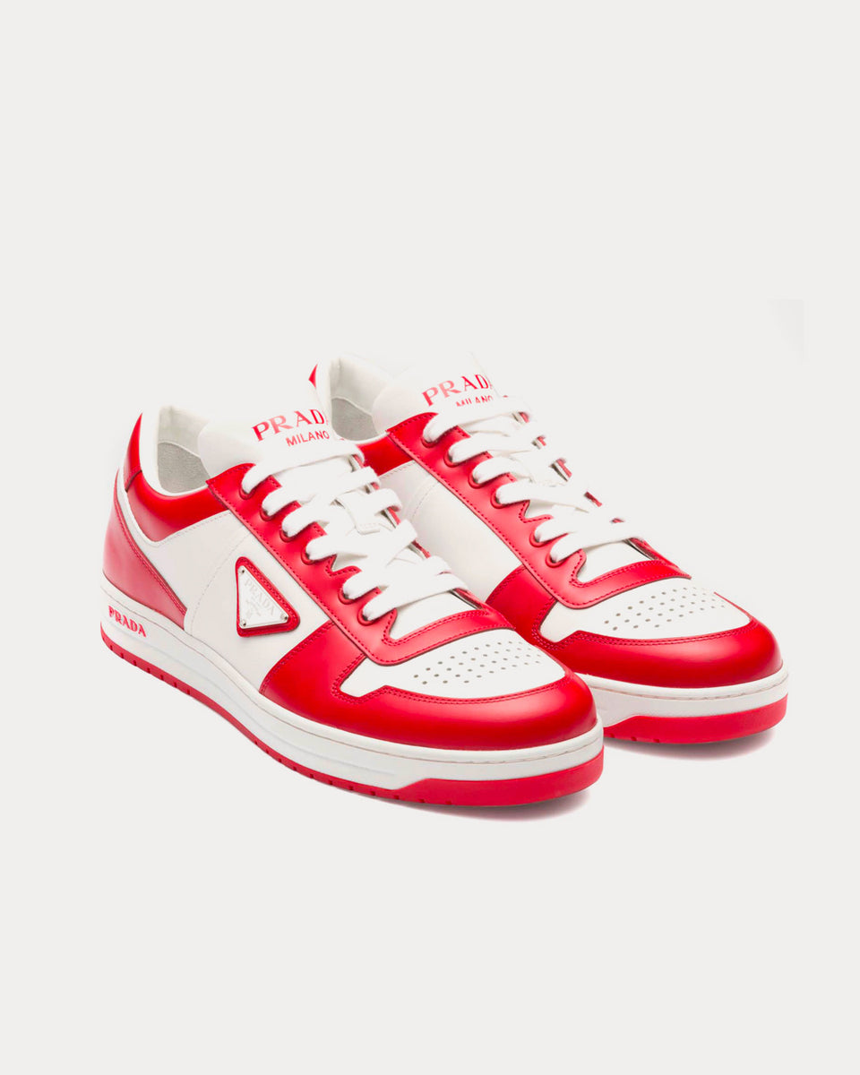 White and red deals prada sneakers